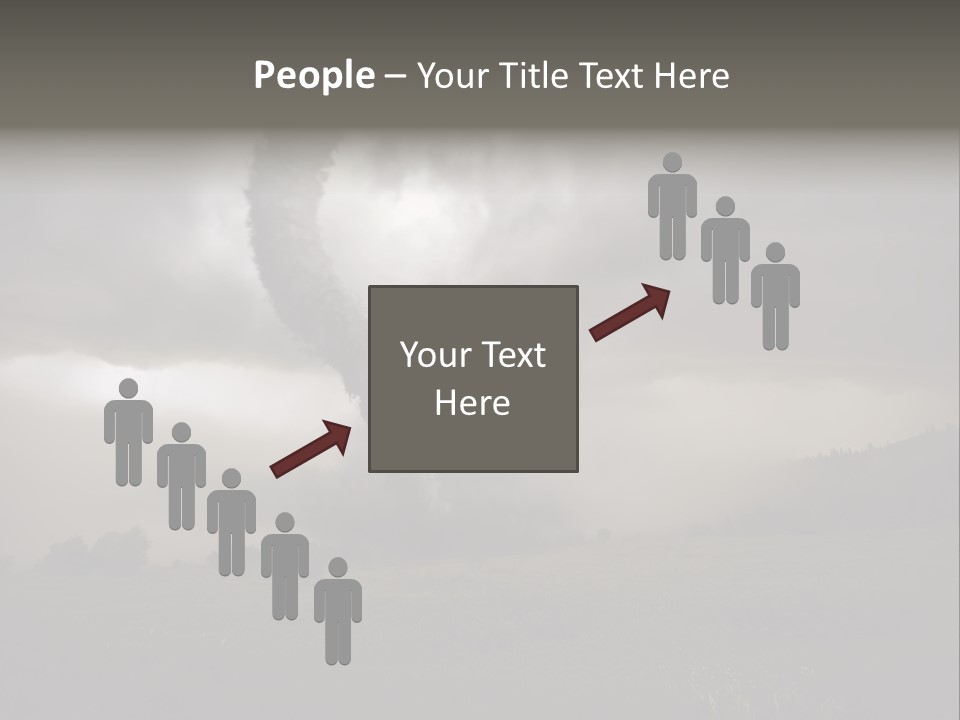 Life Meadow Clouds PowerPoint Template