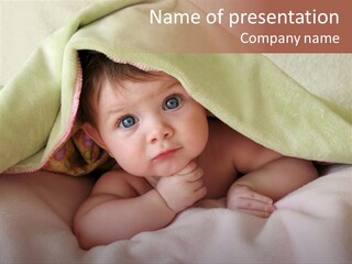 Face Infant Child PowerPoint Template