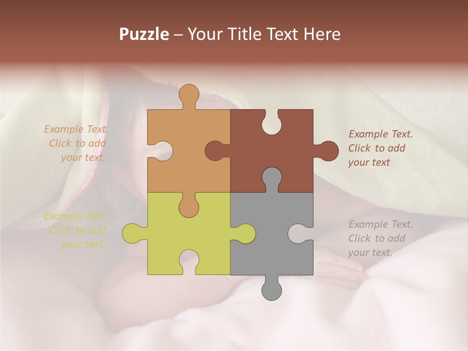 Face Infant Child PowerPoint Template