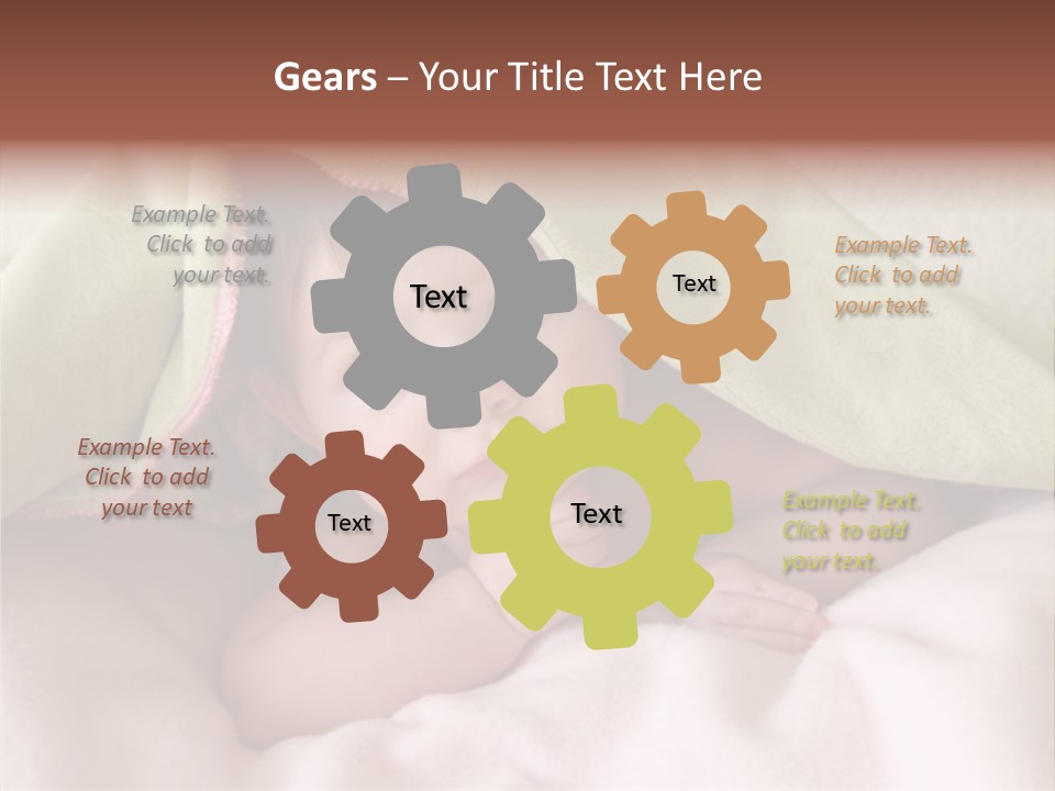 Face Infant Child PowerPoint Template