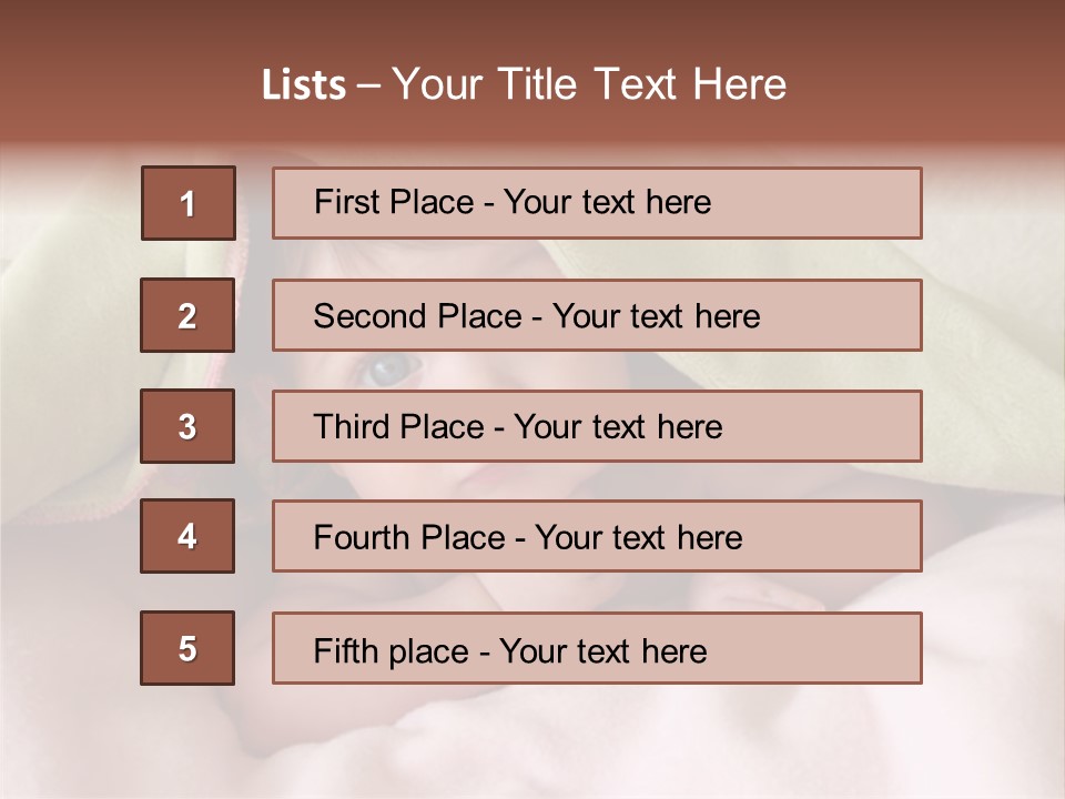 Face Infant Child PowerPoint Template