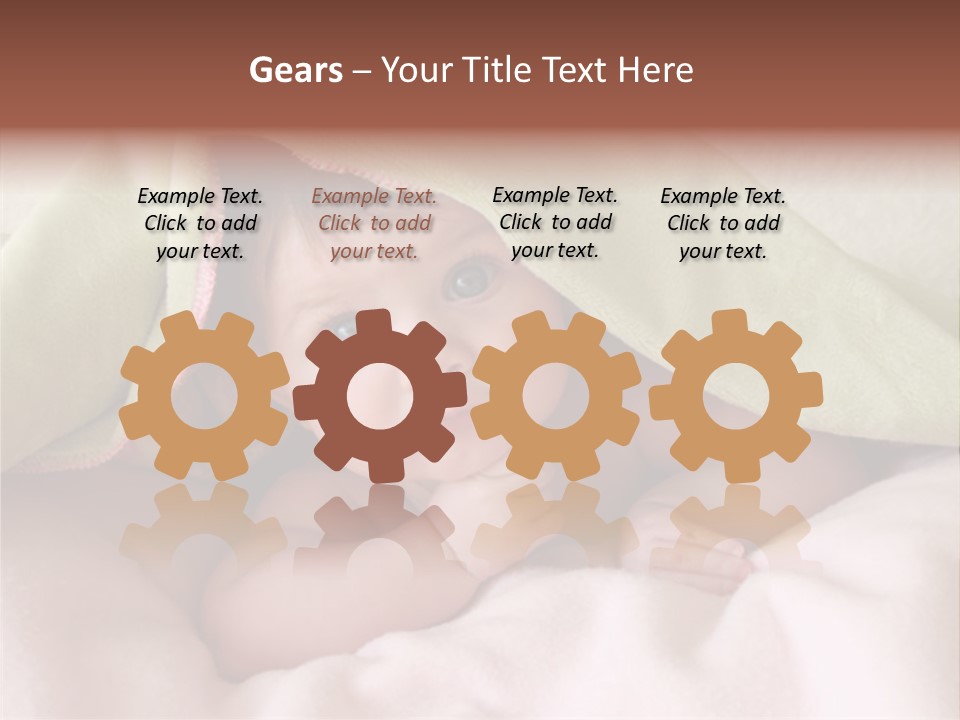 Face Infant Child PowerPoint Template