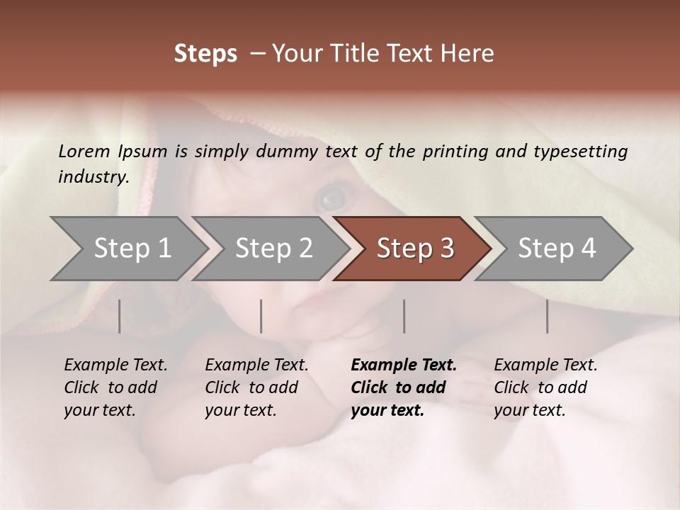 Face Infant Child PowerPoint Template