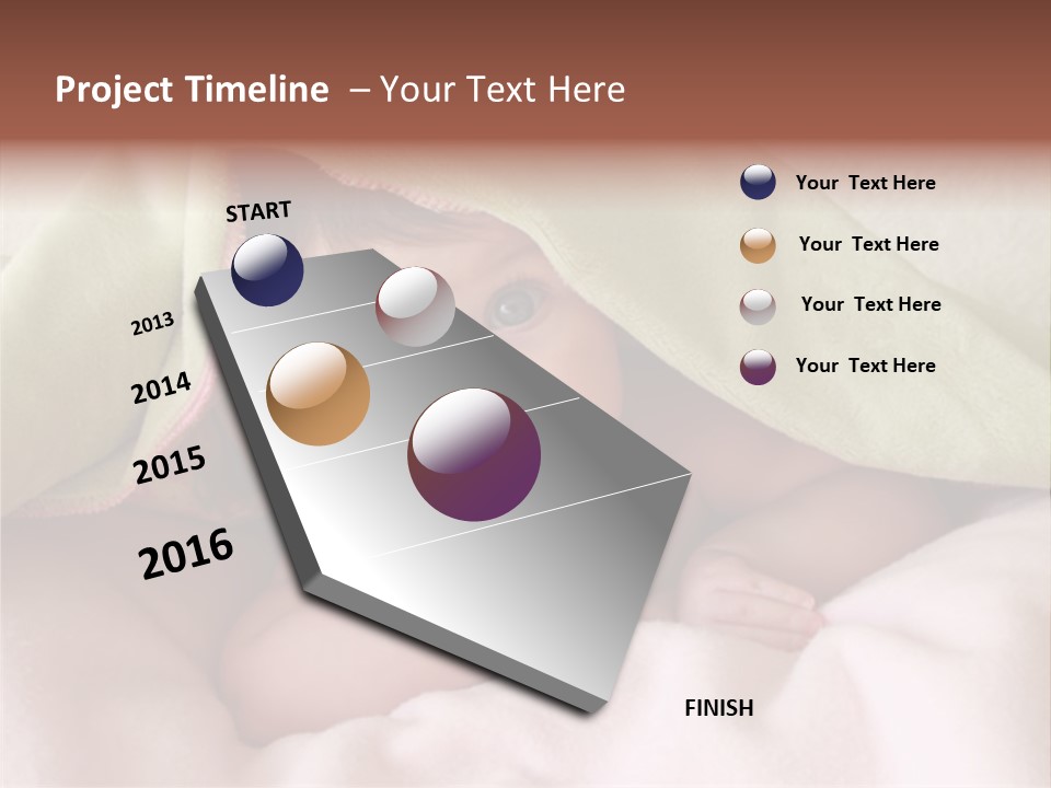 Face Infant Child PowerPoint Template