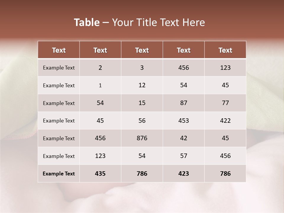 Face Infant Child PowerPoint Template