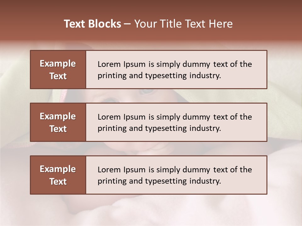 Face Infant Child PowerPoint Template