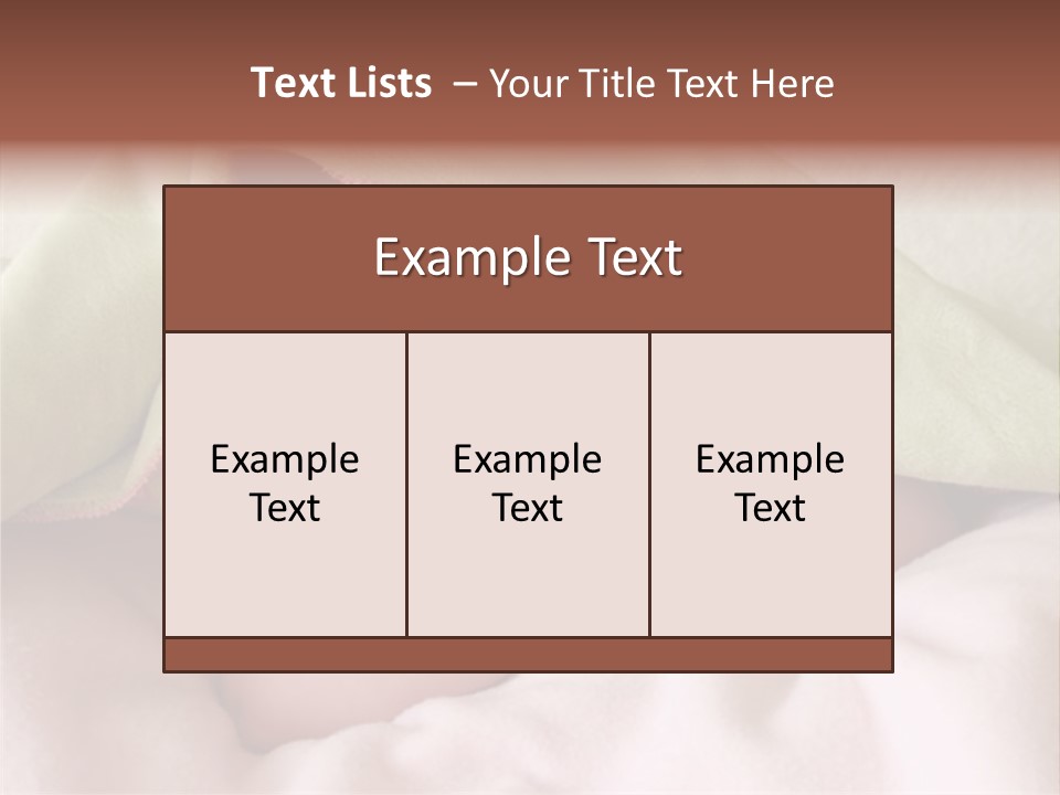 Face Infant Child PowerPoint Template