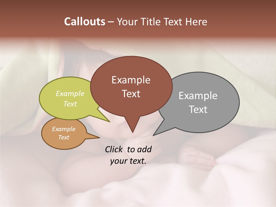 Face Infant Child PowerPoint Template