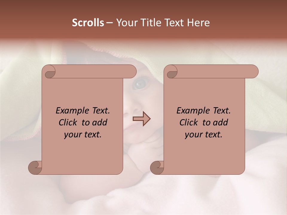 Face Infant Child PowerPoint Template