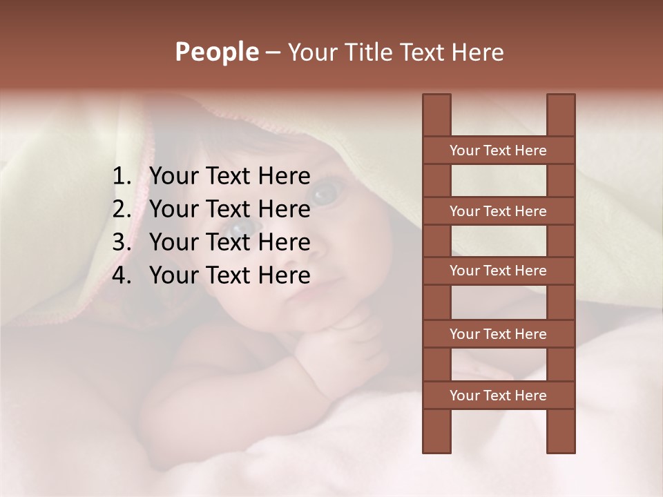 Face Infant Child PowerPoint Template