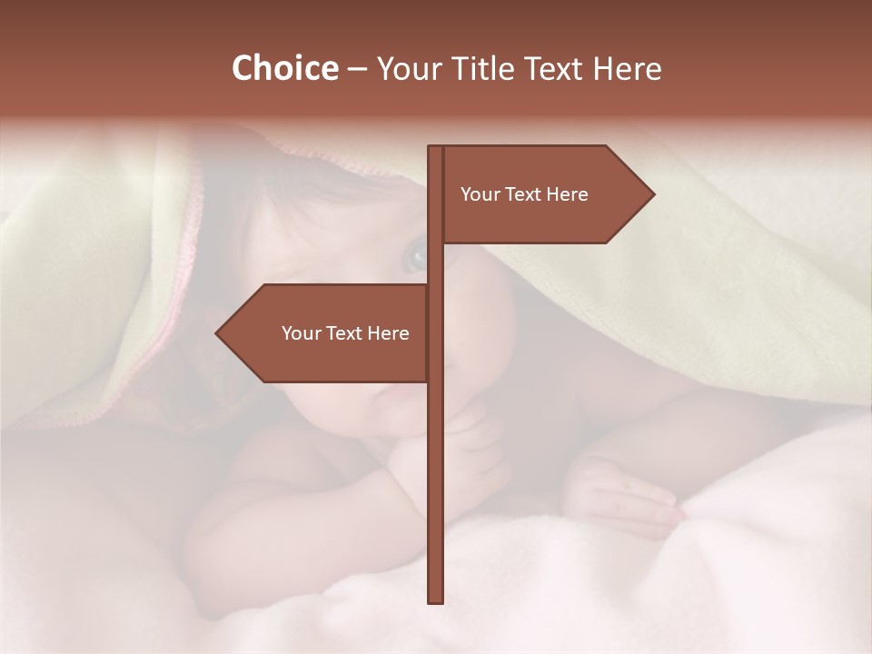 Face Infant Child PowerPoint Template