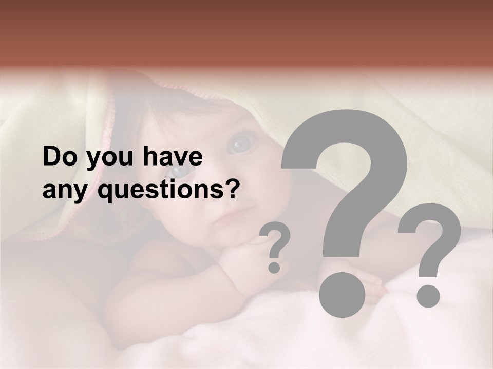 Face Infant Child PowerPoint Template