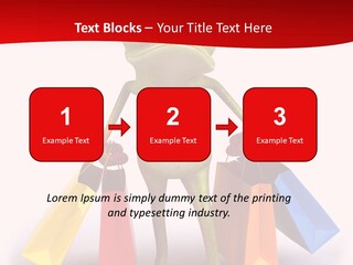 Tropical Shopping Illustration PowerPoint Template