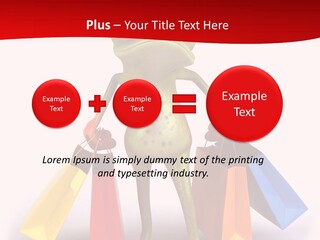 Tropical Shopping Illustration PowerPoint Template