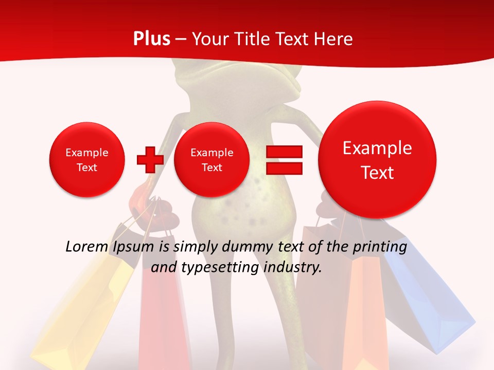 Tropical Shopping Illustration PowerPoint Template