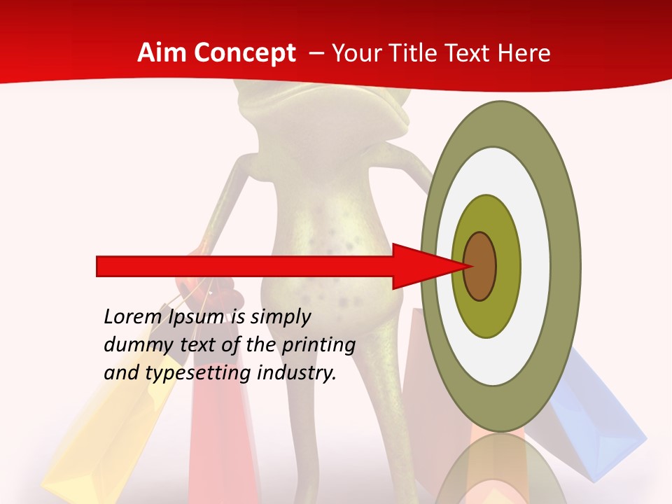 Tropical Shopping Illustration PowerPoint Template