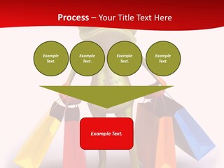 Tropical Shopping Illustration PowerPoint Template