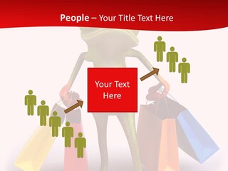 Tropical Shopping Illustration PowerPoint Template