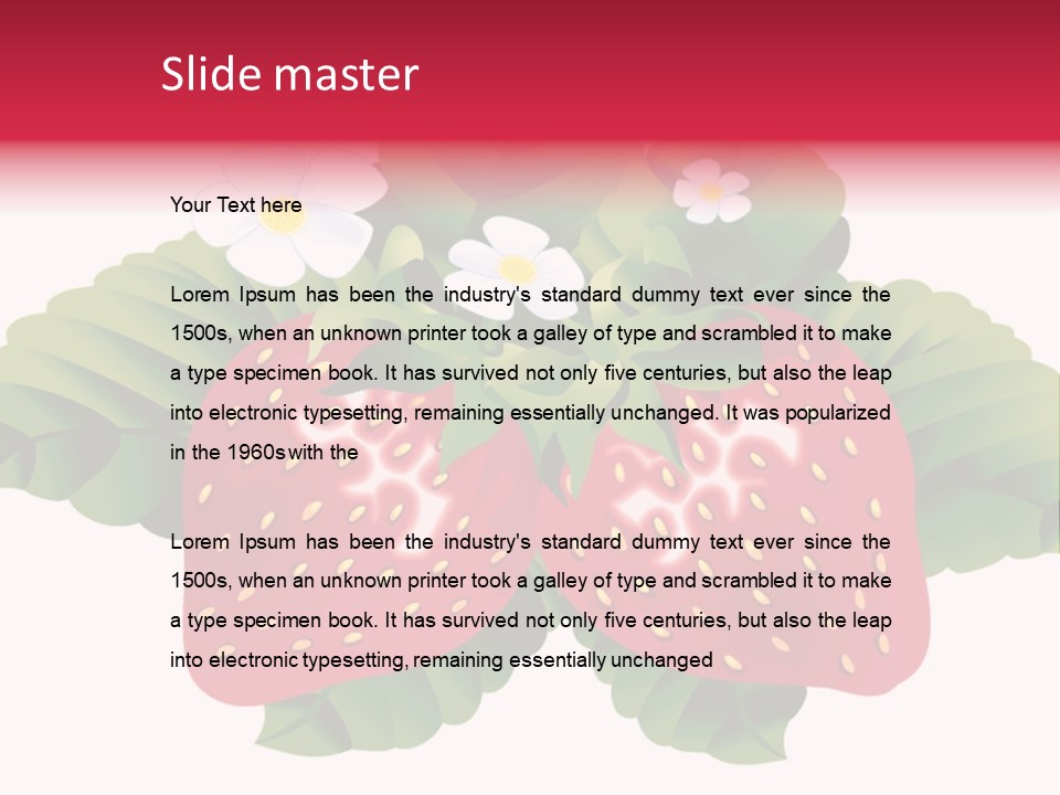 Red Clip Tasty PowerPoint Template