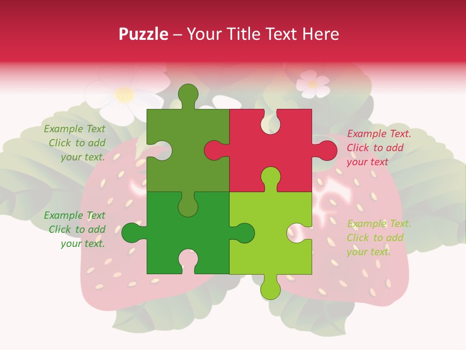 Red Clip Tasty PowerPoint Template