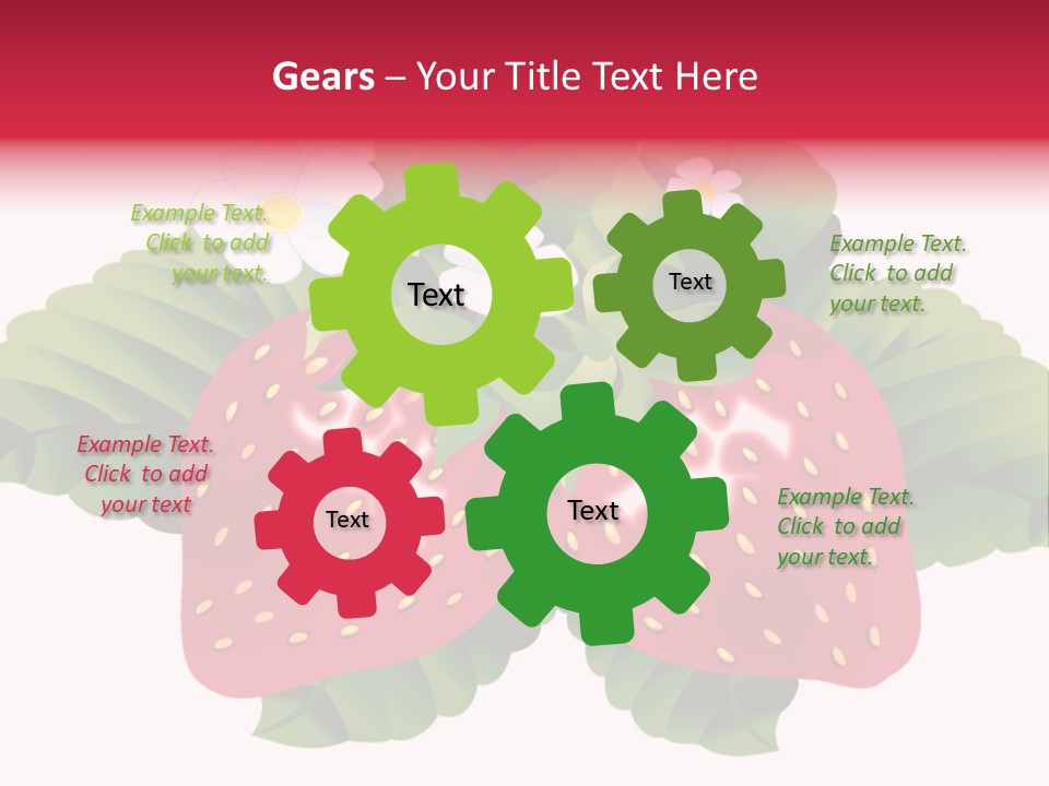 Red Clip Tasty PowerPoint Template