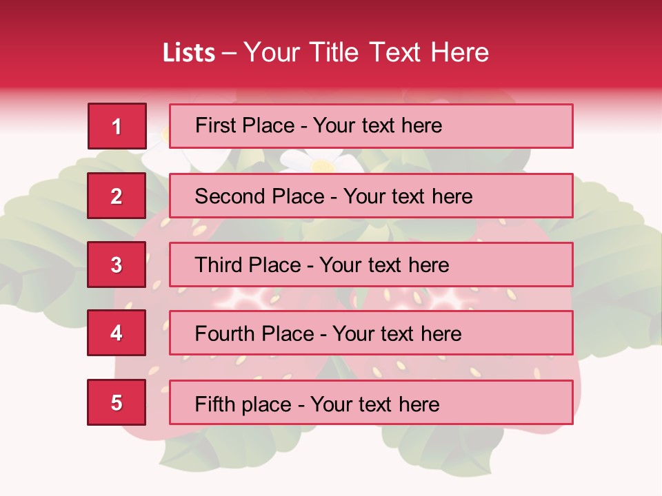 Red Clip Tasty PowerPoint Template