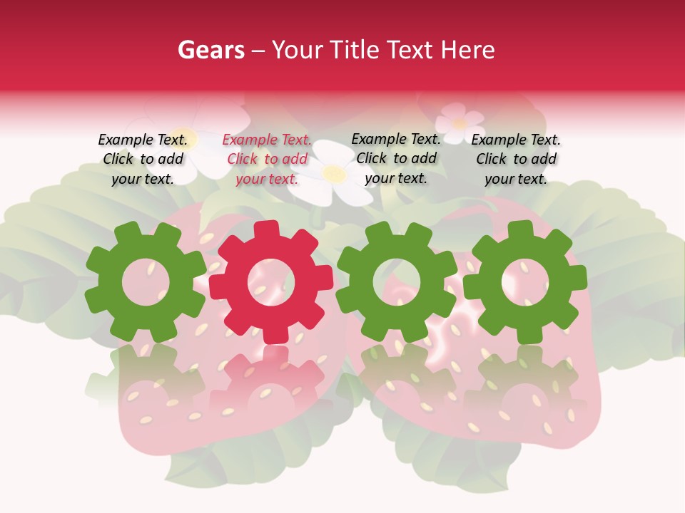 Red Clip Tasty PowerPoint Template