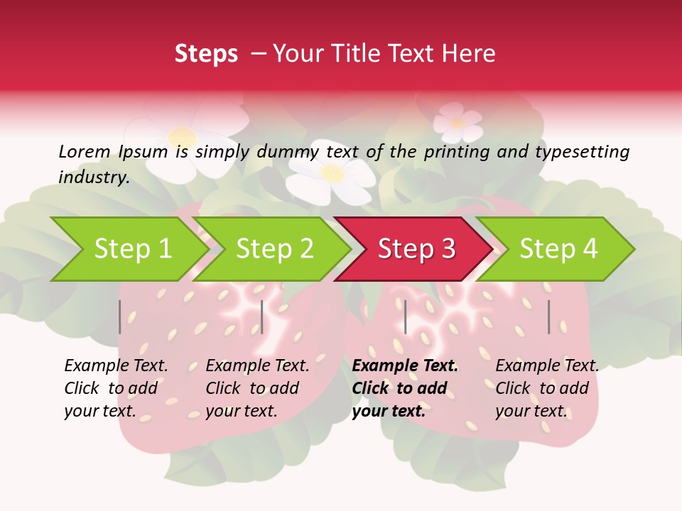 Red Clip Tasty PowerPoint Template