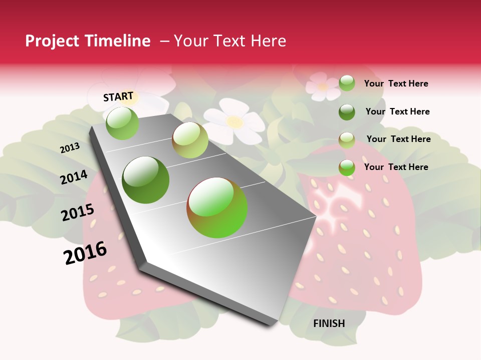 Red Clip Tasty PowerPoint Template
