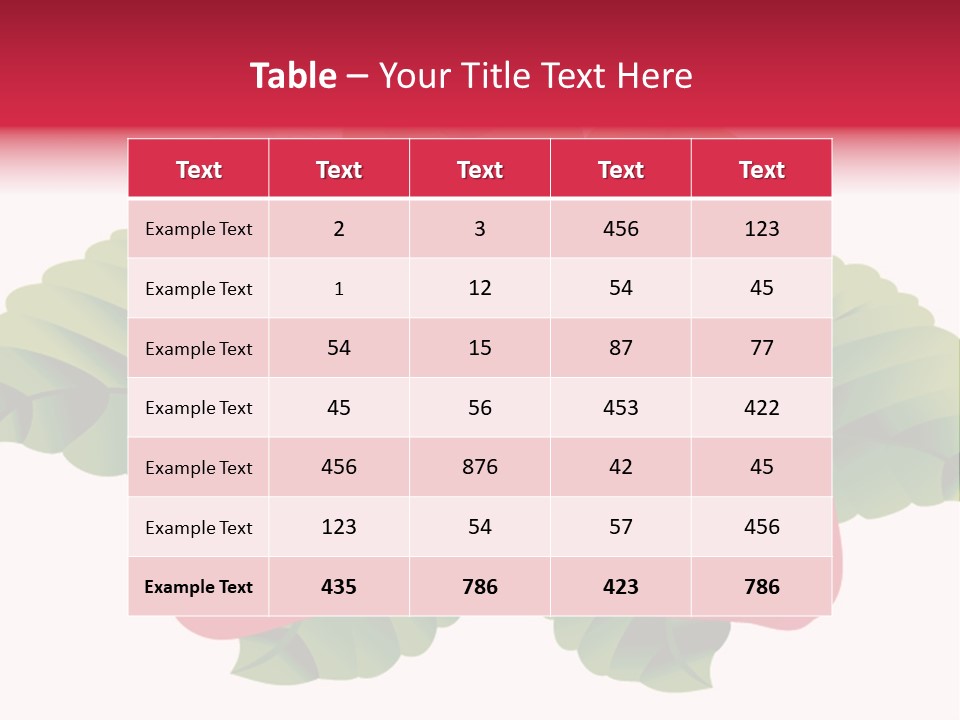 Red Clip Tasty PowerPoint Template