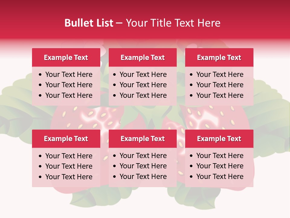 Red Clip Tasty PowerPoint Template