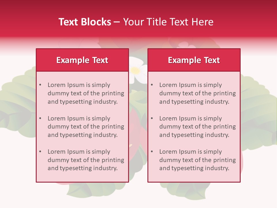 Red Clip Tasty PowerPoint Template