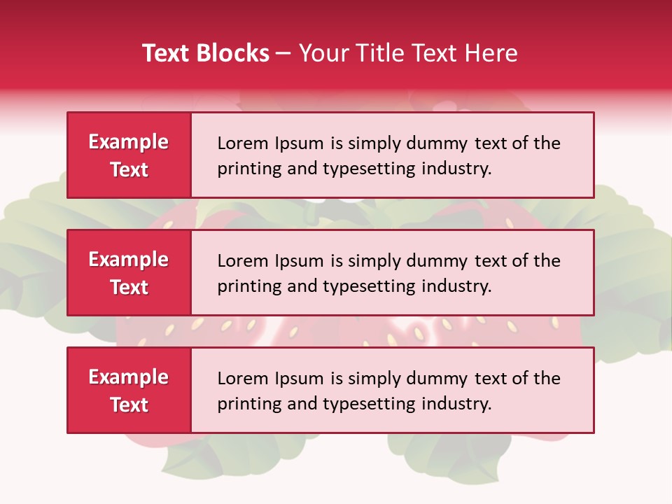 Red Clip Tasty PowerPoint Template