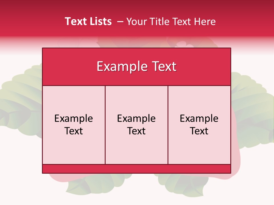 Red Clip Tasty PowerPoint Template