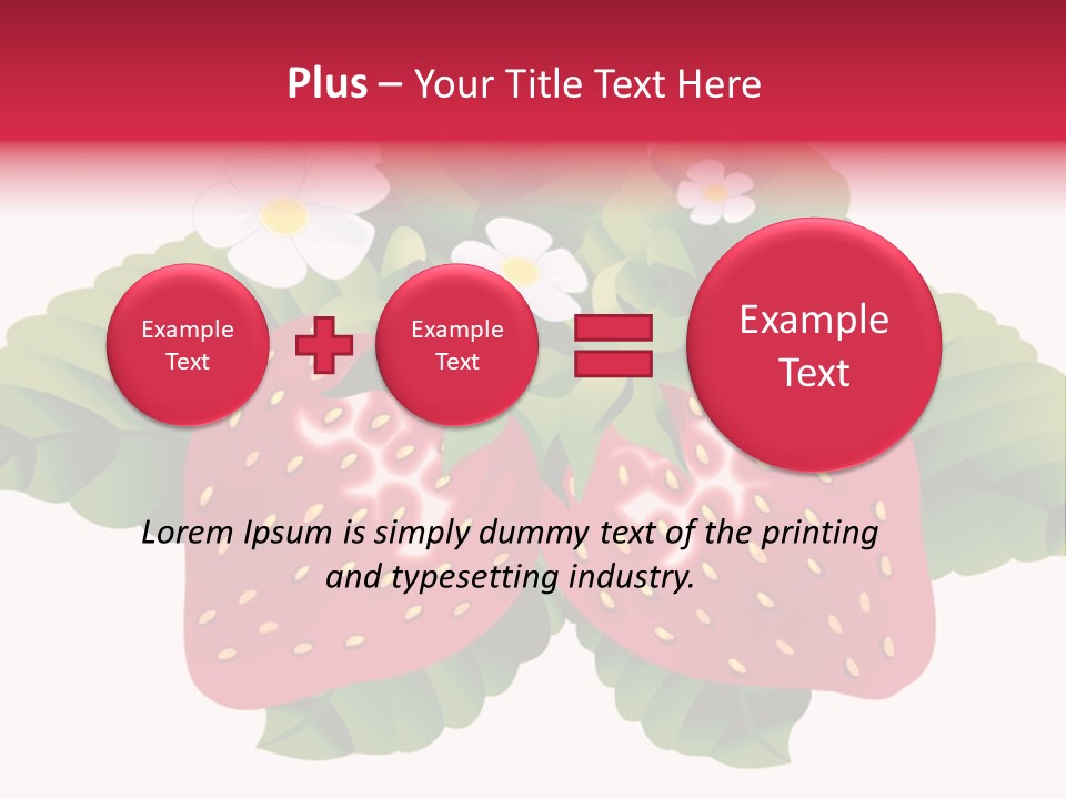 Red Clip Tasty PowerPoint Template