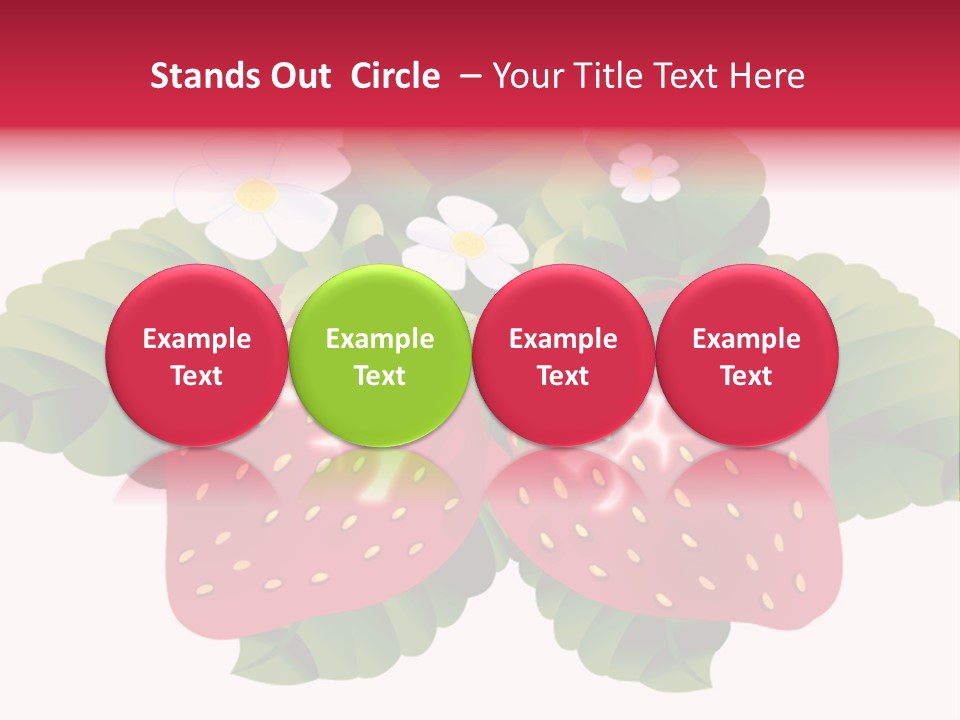 Red Clip Tasty PowerPoint Template