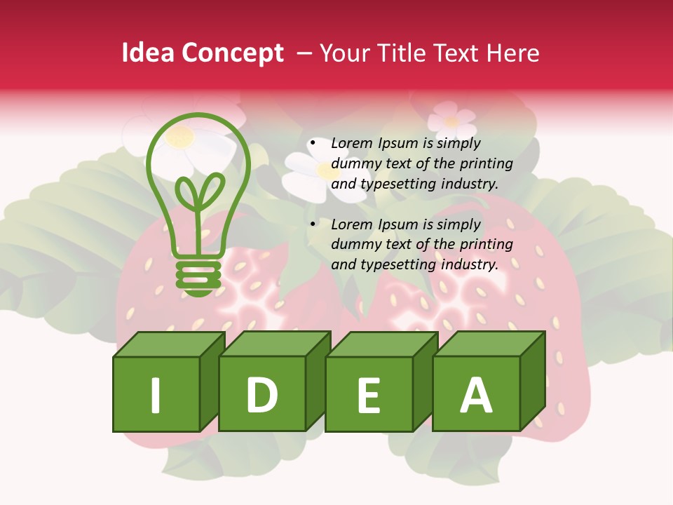 Red Clip Tasty PowerPoint Template