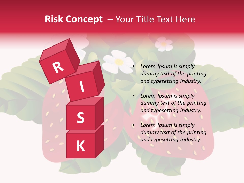 Red Clip Tasty PowerPoint Template