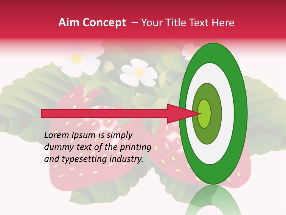 Red Clip Tasty PowerPoint Template