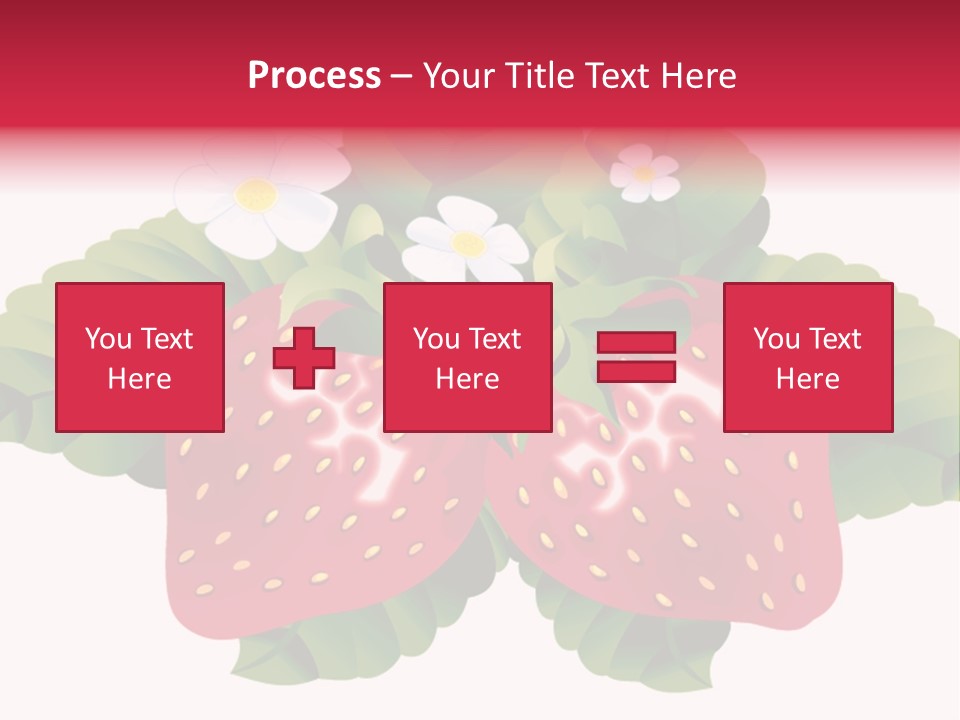 Red Clip Tasty PowerPoint Template