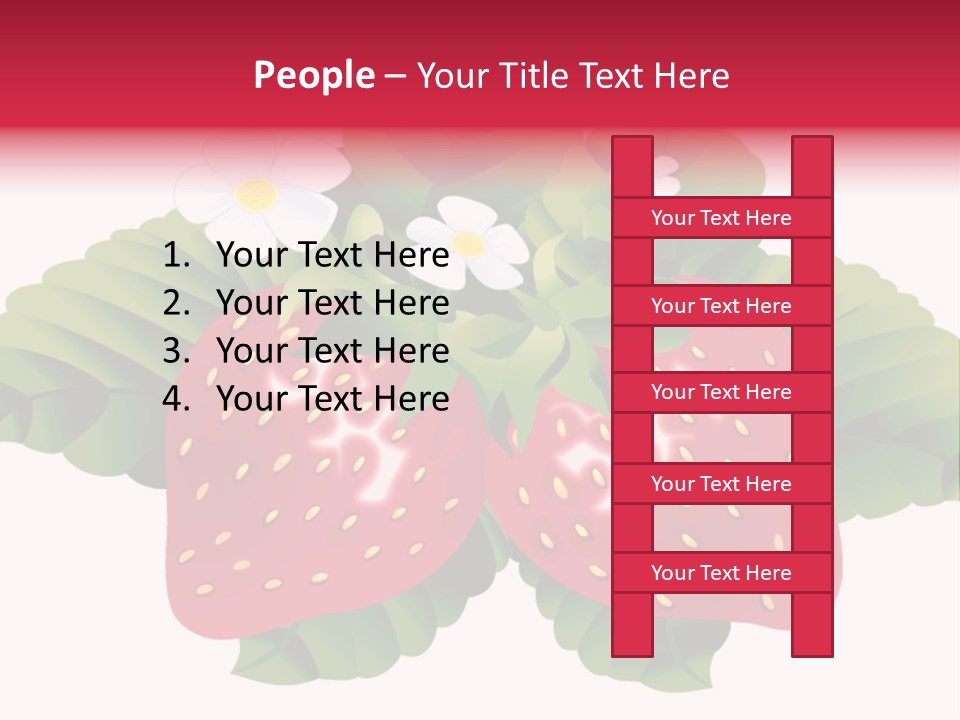 Red Clip Tasty PowerPoint Template