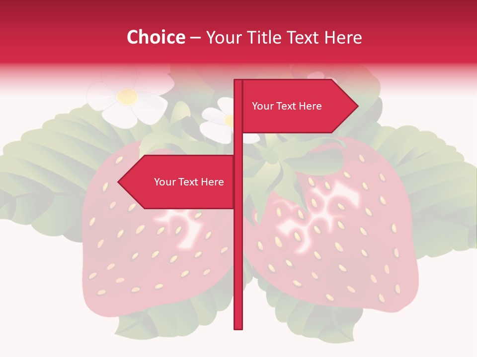 Red Clip Tasty PowerPoint Template