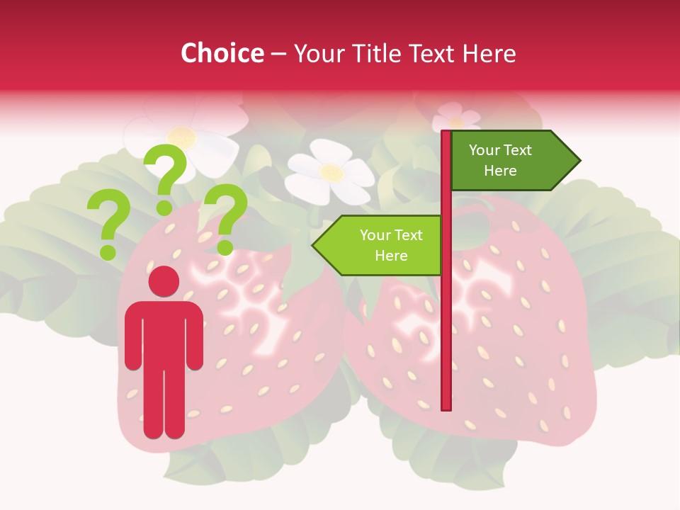 Red Clip Tasty PowerPoint Template