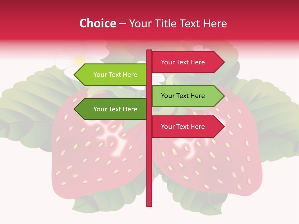 Red Clip Tasty PowerPoint Template