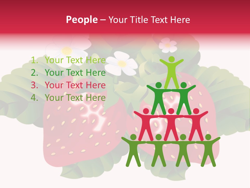 Red Clip Tasty PowerPoint Template