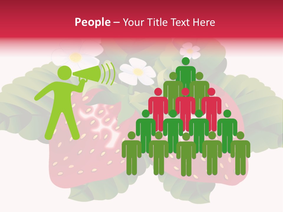 Red Clip Tasty PowerPoint Template