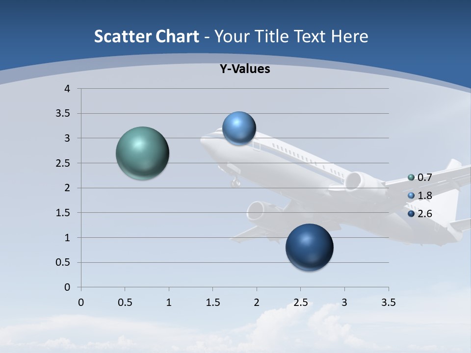 A Plane Flying In The Sky With The Sun In The Background PowerPoint Template