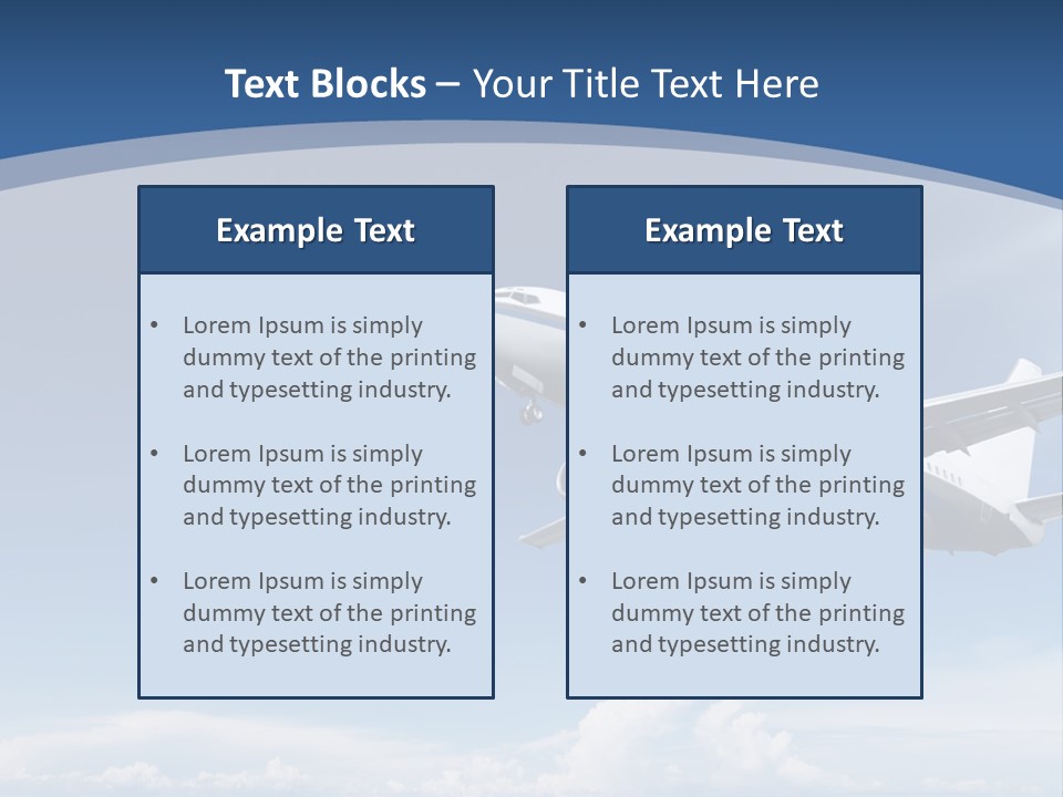 A Plane Flying In The Sky With The Sun In The Background PowerPoint Template