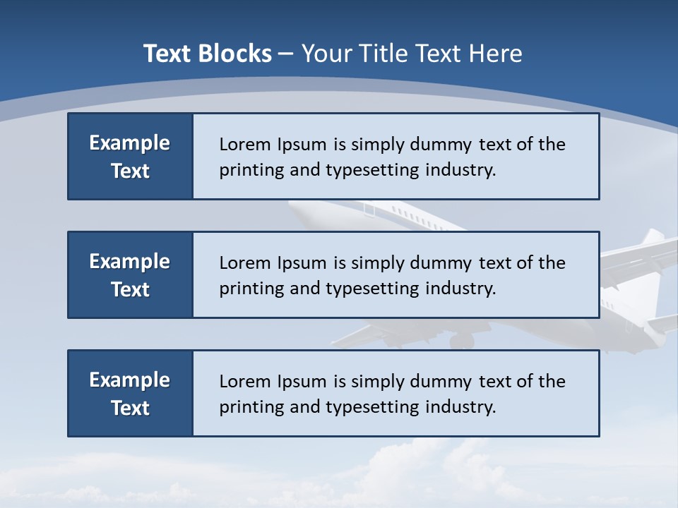 A Plane Flying In The Sky With The Sun In The Background PowerPoint Template