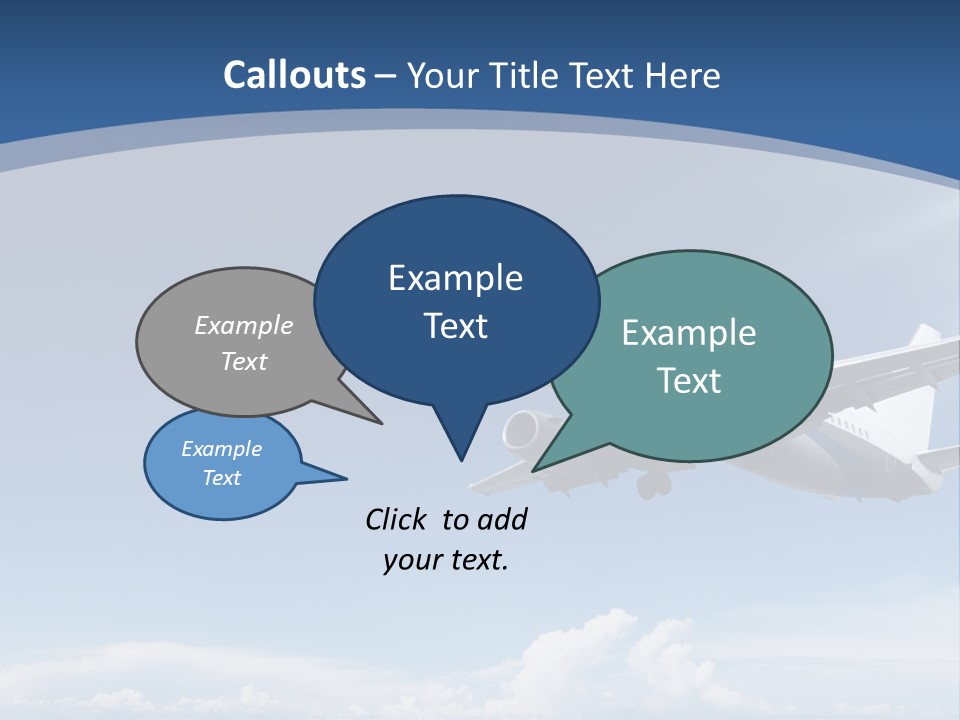 A Plane Flying In The Sky With The Sun In The Background PowerPoint Template